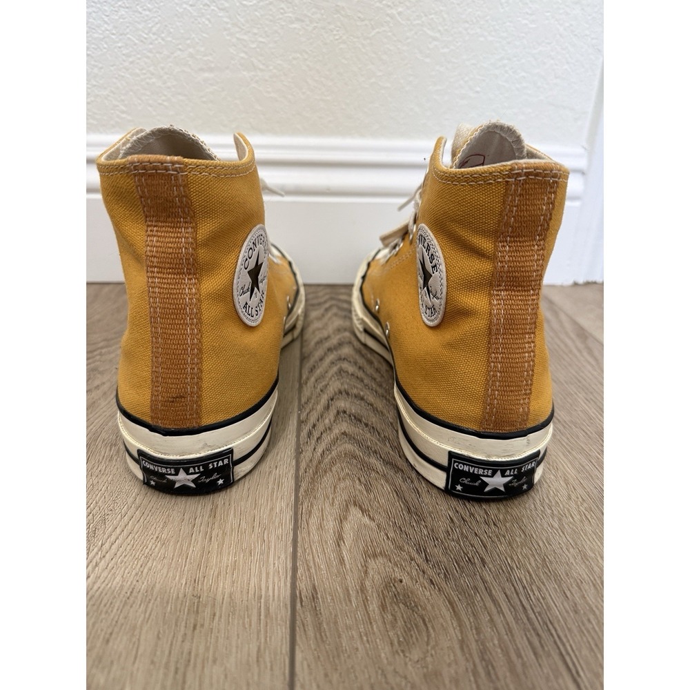 Converse Chuck Taylor All Star 70s High Top Yellow Canvas Sneakers 8.5 W/6.5 M - Picture 3 of 9